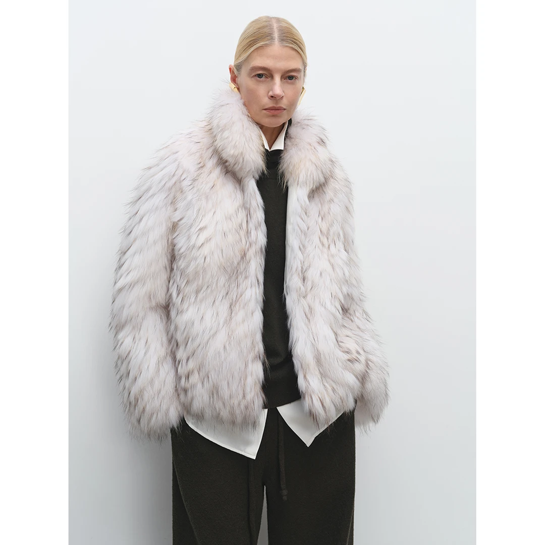 MSBEAST粉丝内购会 貉子毛皮草短外套丨极地晨光 74081