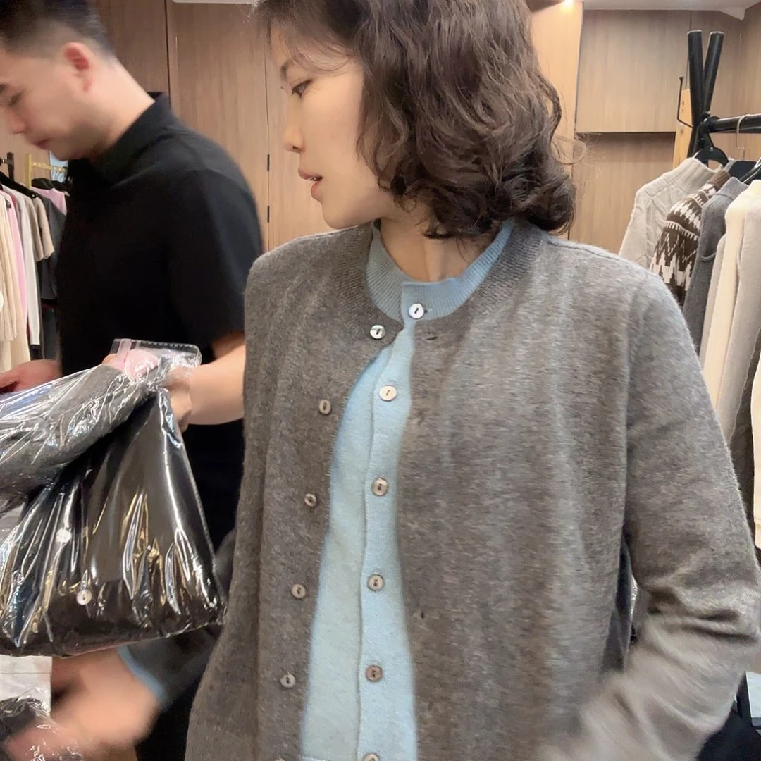 假两件开衫超好看