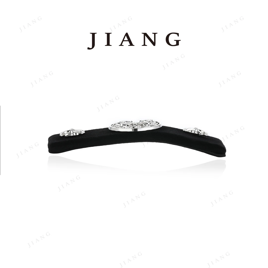 镀K金 【墨影】时尚酷黑风十字架发夹 4623