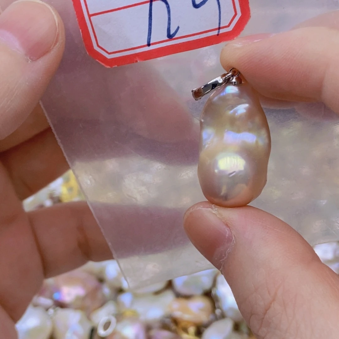 淡水珍珠银S925镶嵌颈饰