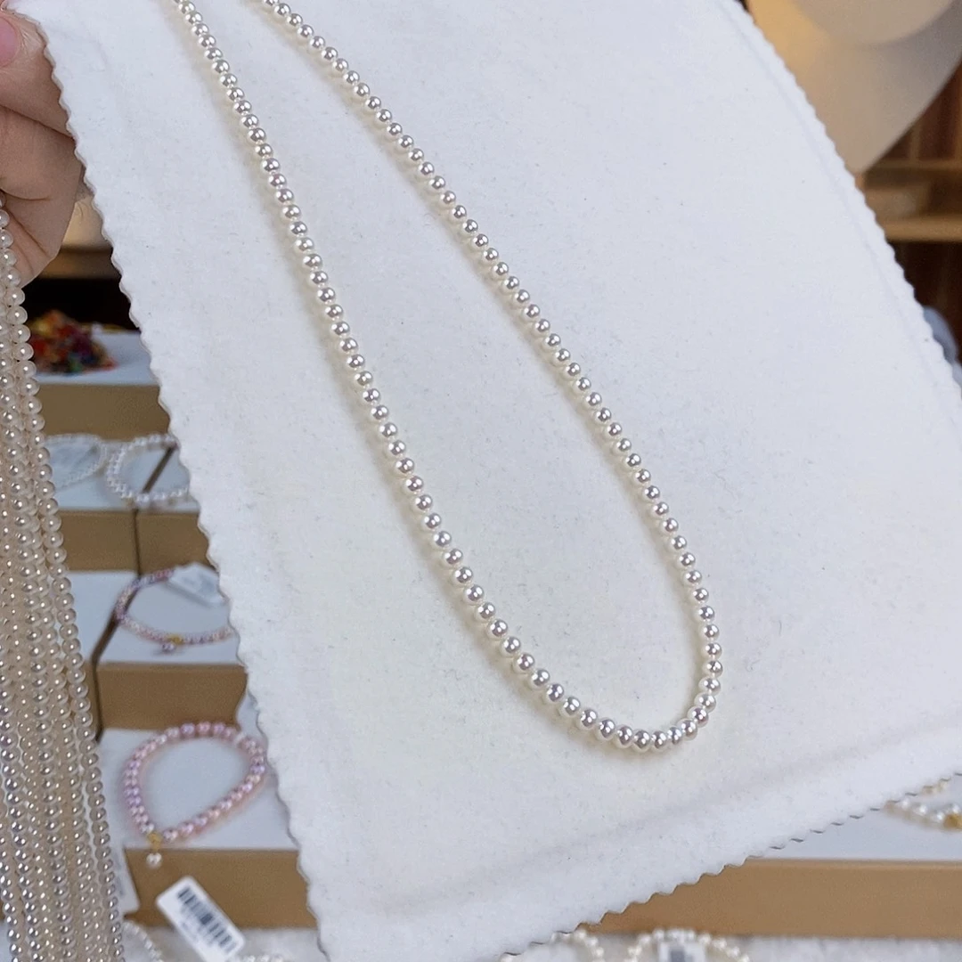 淡水珍珠银S925镶嵌颈饰