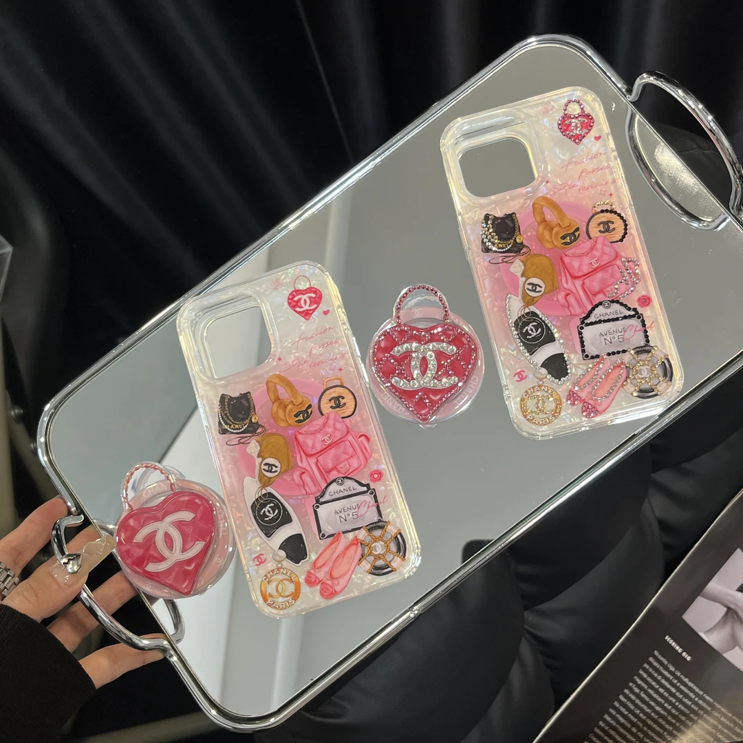 【韦雪同款】轻奢名媛小香风磁吸支架手机壳适用苹果16promax/15/14