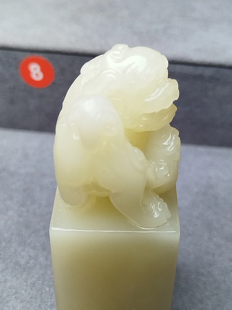 寿山石结晶芙蓉母子情深