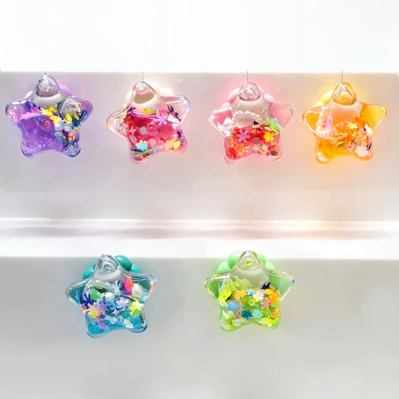 【流油流沙星星】铪财-转转好运来解压治愈diy车载萌粒办公摆件