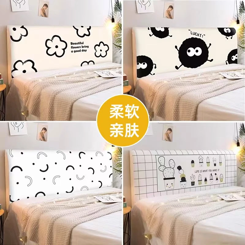 全包布床头罩 软包床头套简约现代欧式防尘罩1.8m1.5米床保护套