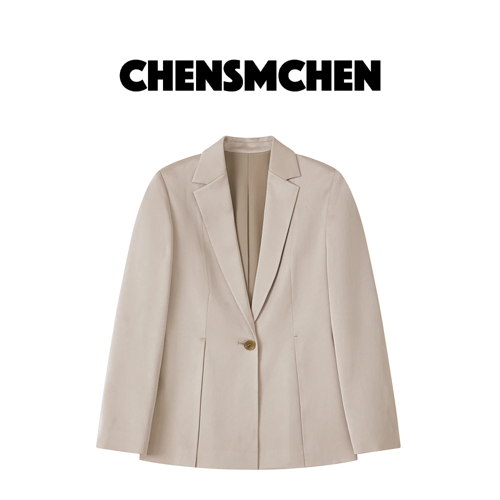 CHENSMCHEN 醋酸设计感百搭西装女欧若风春季通勤外套CSX1010YQ