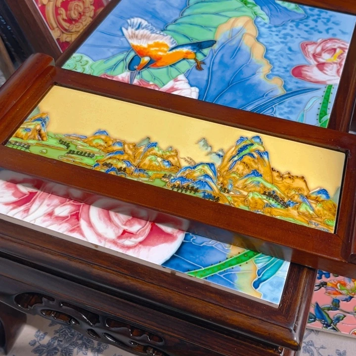 盖子款瓷板画艺术作品