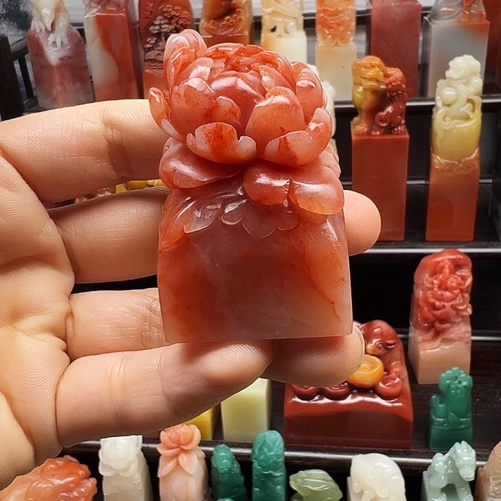 寿山石印石寿山石手工雕刻