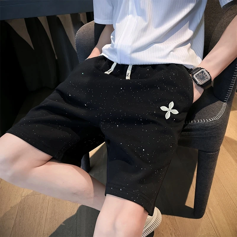 仓石一树夏季满天星薄款四叶草短裤男生潮牌运动2025新款休闲宽松