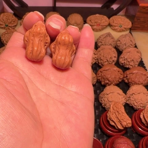 把件文玩核桃小鸟