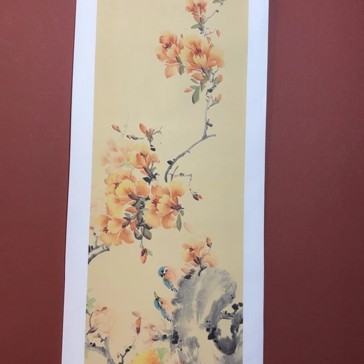 国画听兰老师花鸟