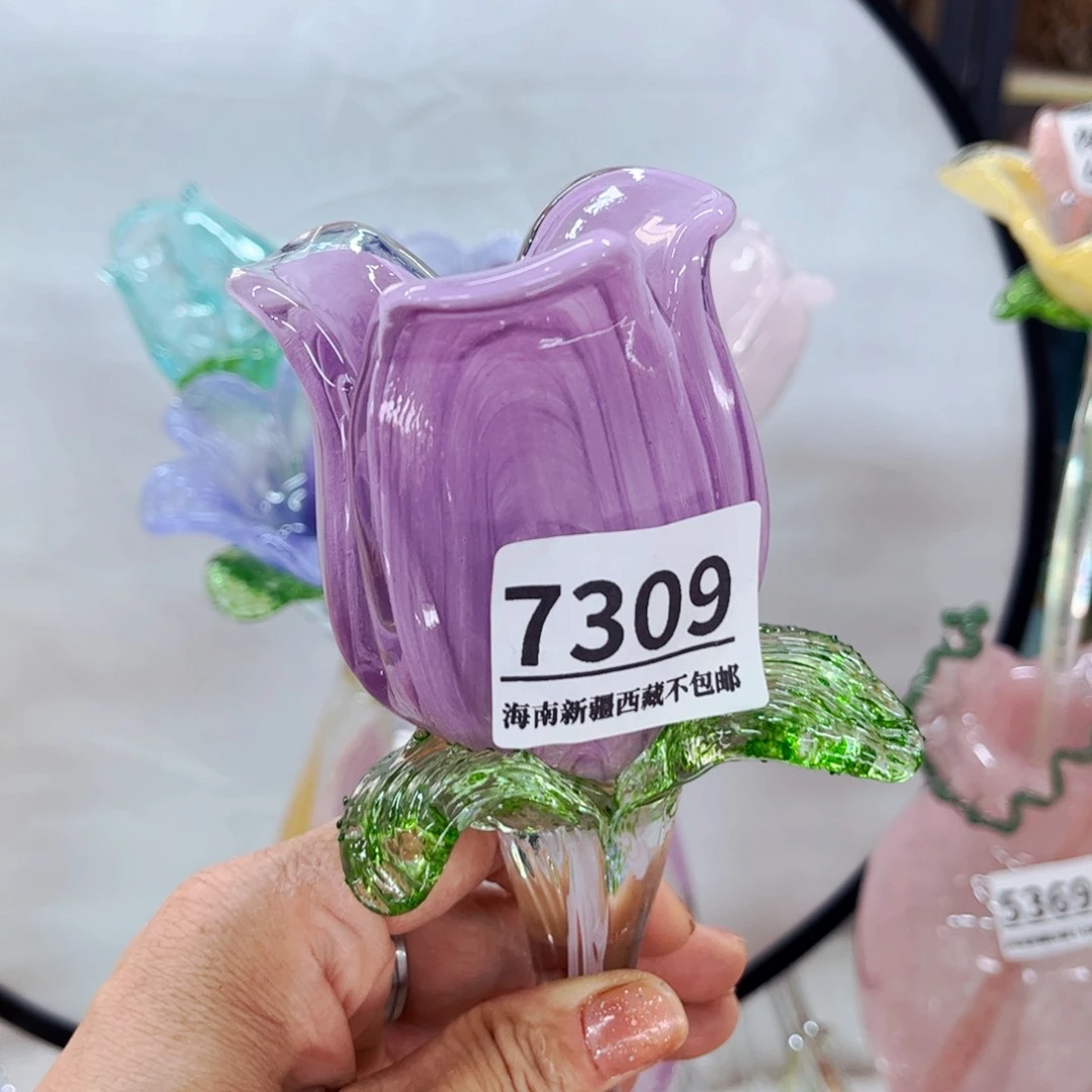 7309大花苞 家悦琉璃摆件