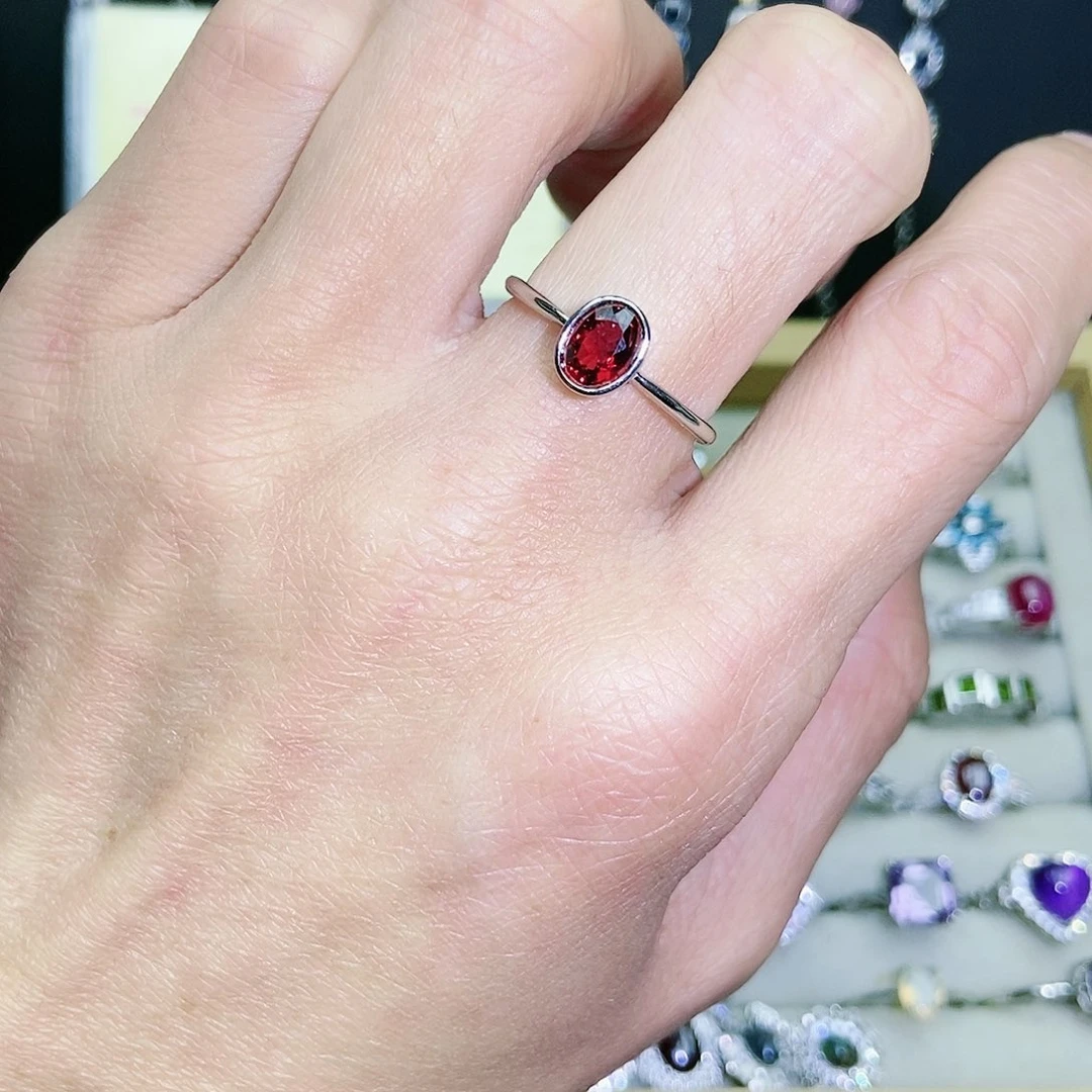 【闪购商品】未镶嵌戒指石榴石