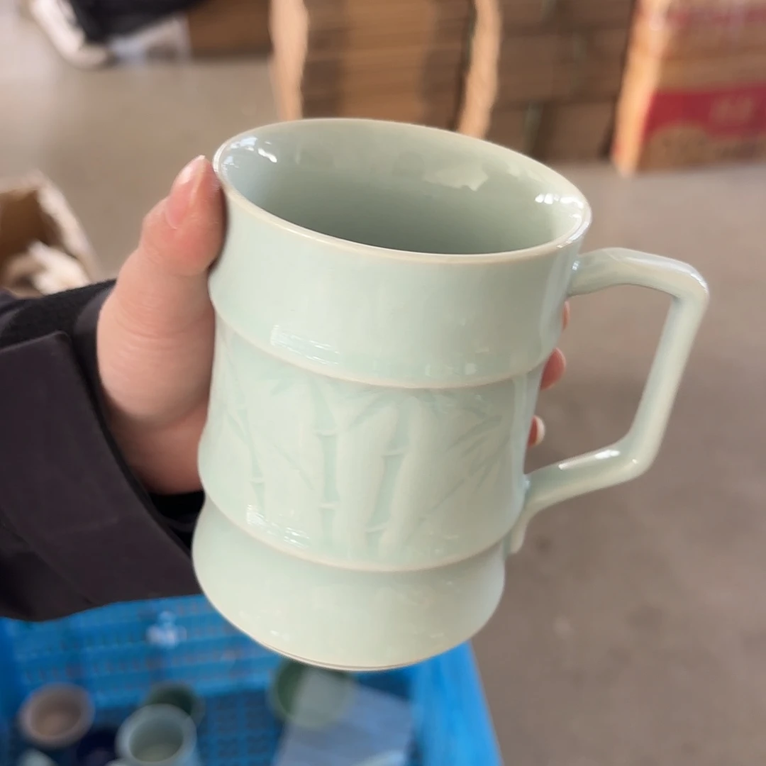 龙泉云间青瓷小米茶器