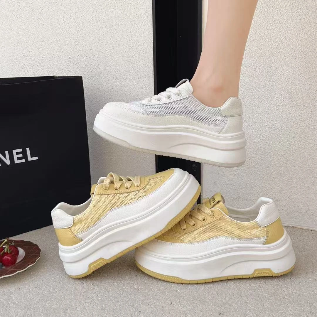 ASY/2025夏季厚底镂空时尚女鞋子韩版潮流透气百搭橡胶低帮女鞋