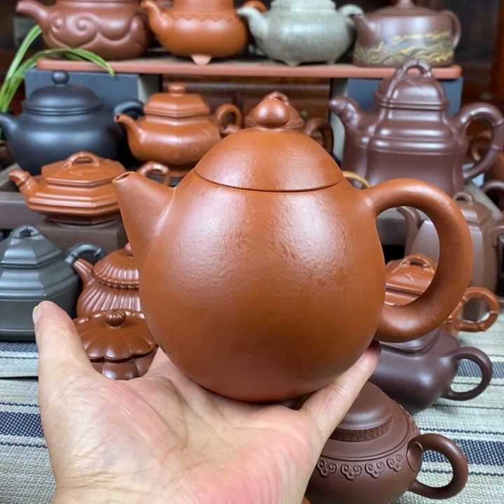茶壶紫砂龙蛋580cc原矿赵庄朱泥双十一特价