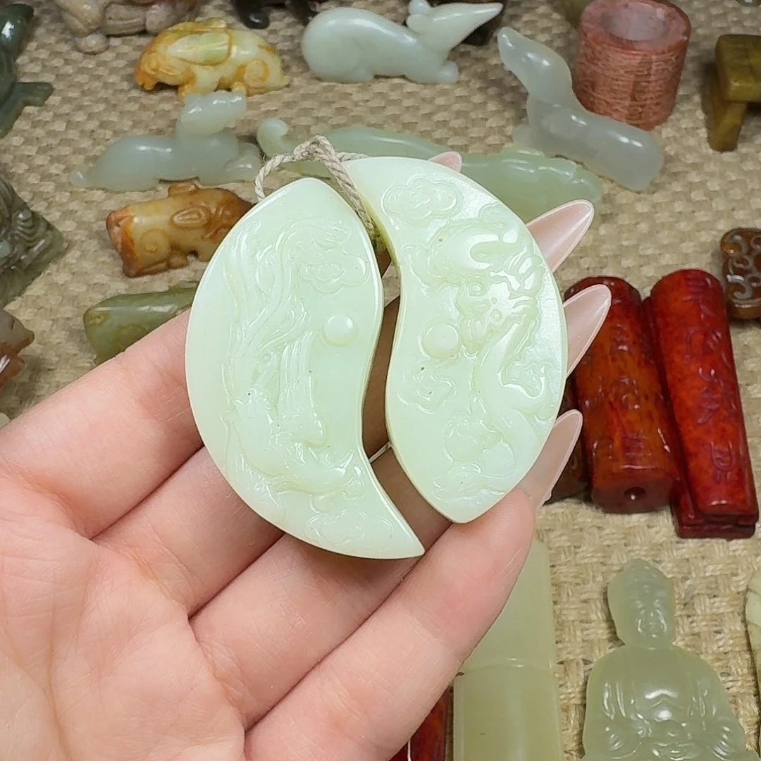 白玉菩提吊坠挂件