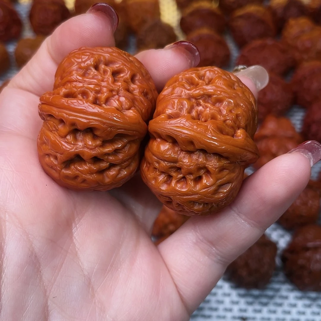 桃核吊坠文玩核桃 手把件 元宝 39