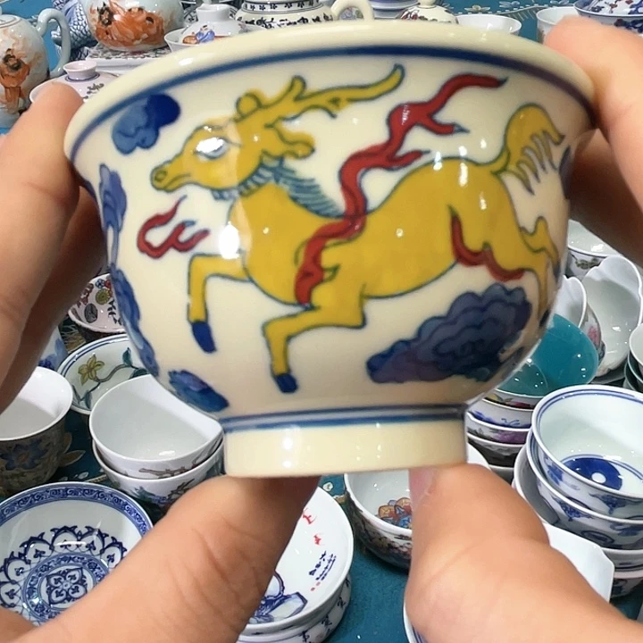 景德镇陶瓷主人杯13344