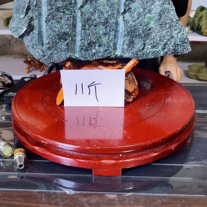 人***客蛇纹石玉未镶嵌原料原料