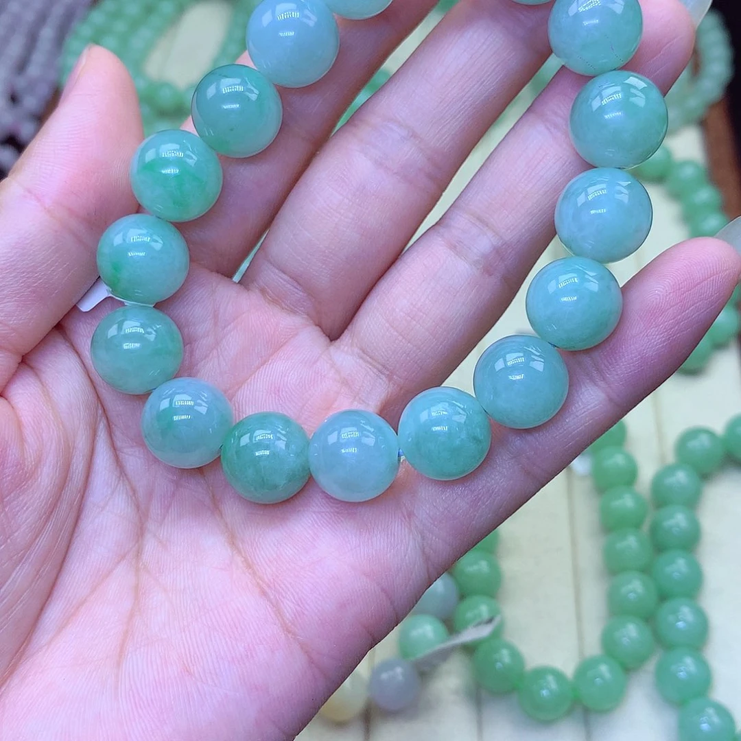 翡翠未镶嵌毛衣链33