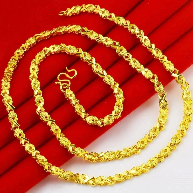 铜合金项链 气质款四叶草项链时尚百搭女款