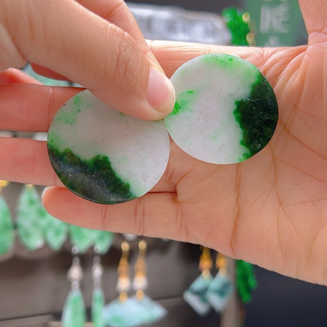 未镶嵌翡翠耳饰燕****9