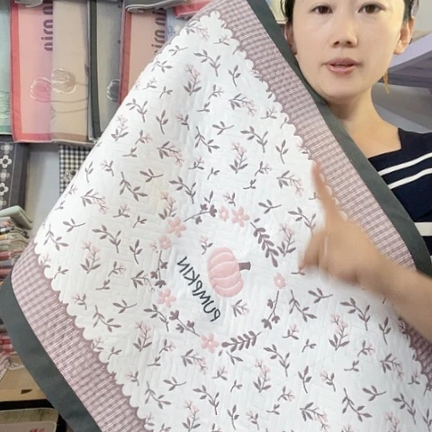 棉纱布黑色南瓜纯棉