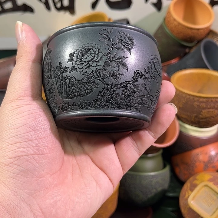 茶杯紫砂全手工紫砂主人杯