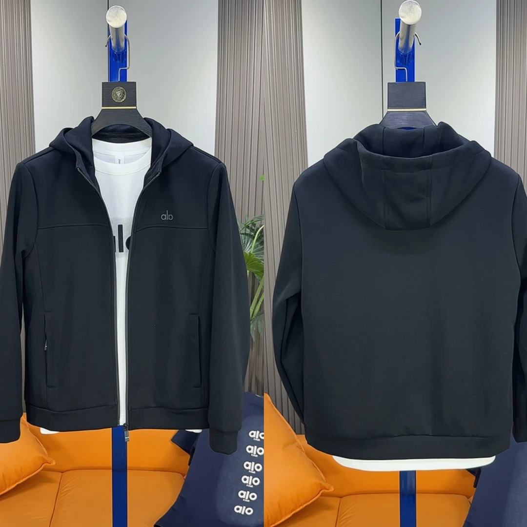 2537秋季长袖连帽拉链轻奢潮流字母百搭时尚高端大气开衫外套男