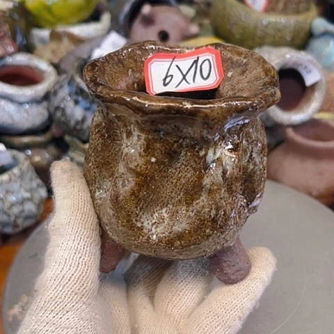粗陶花盆手工花盆制作