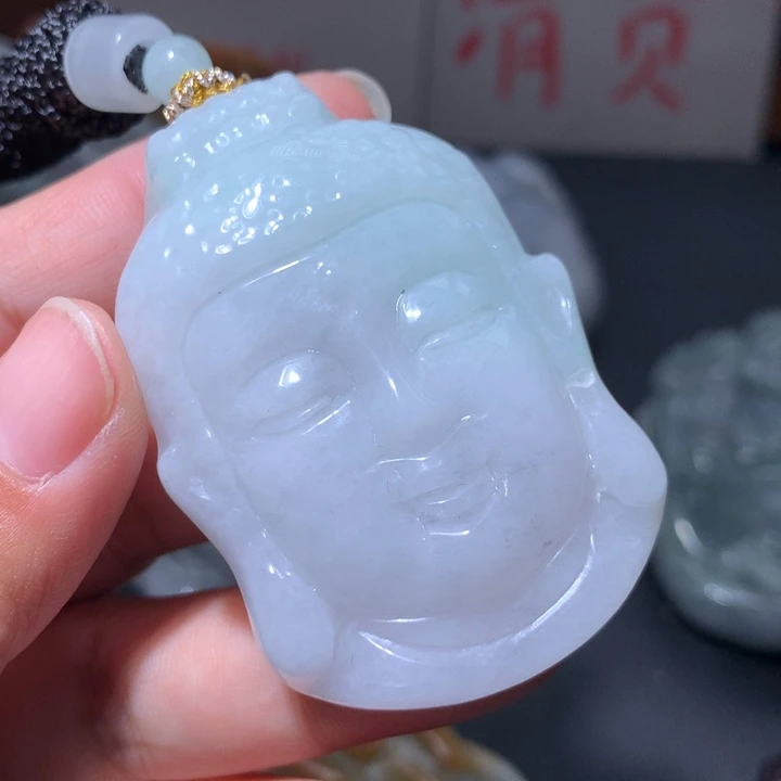 翡翠未镶嵌颈饰保真天然A货翡翠