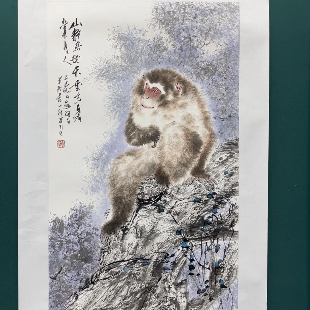 国画艺术家真人手绘