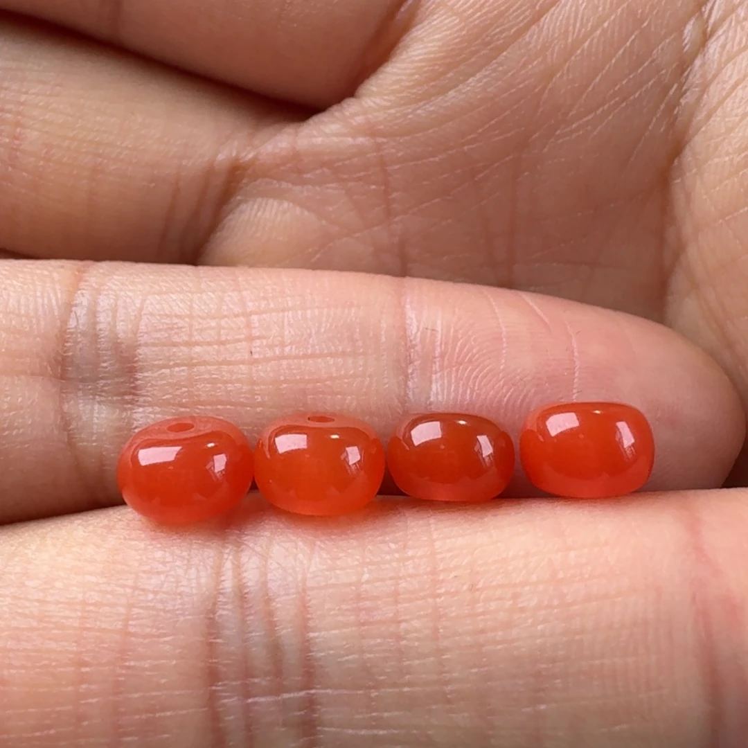 南红玛瑙墩子7+*5未镶嵌小**叔