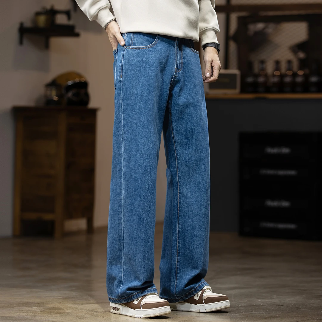 MR.MUDI/穆迪先生美式秋冬cleanfit太宗级水洗牛仔裤男2025秋新款