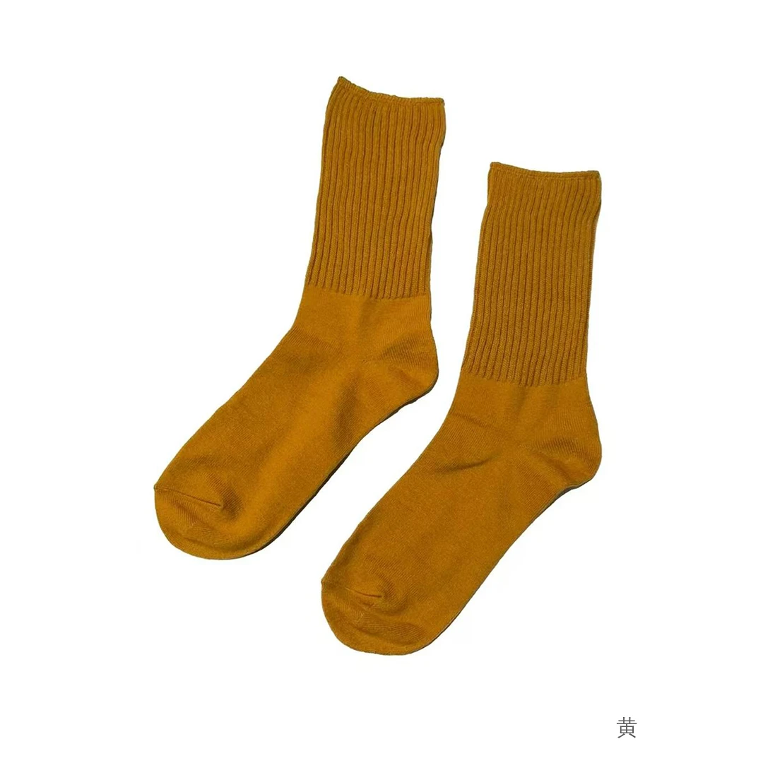 左岸迷香 Z25FW7602 布衣分享原创秋冬复古羊绒混纺针织配饰袜子