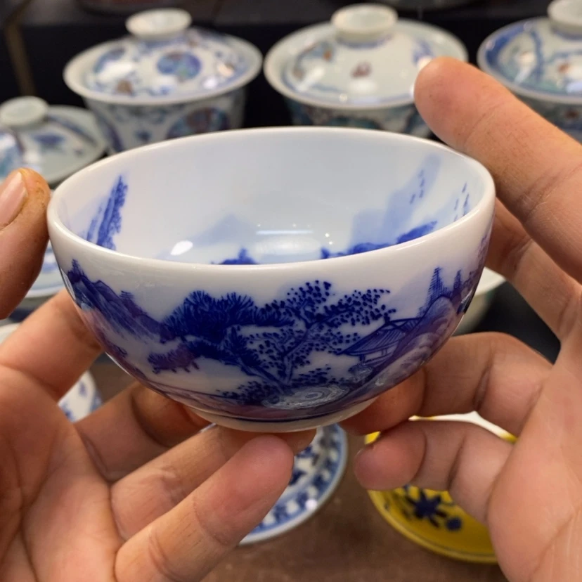【闪购商品】景德镇青花主人杯