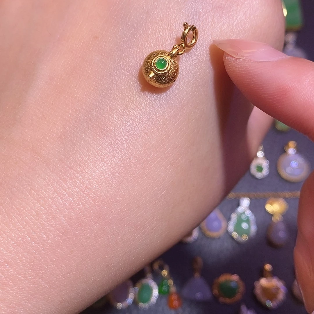 翡翠银S925镶嵌项链