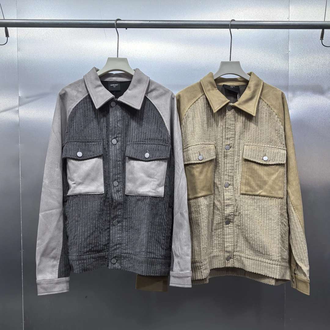 H02(ST)-K4079-BON春秋季拼接风格设计时尚夹克外套