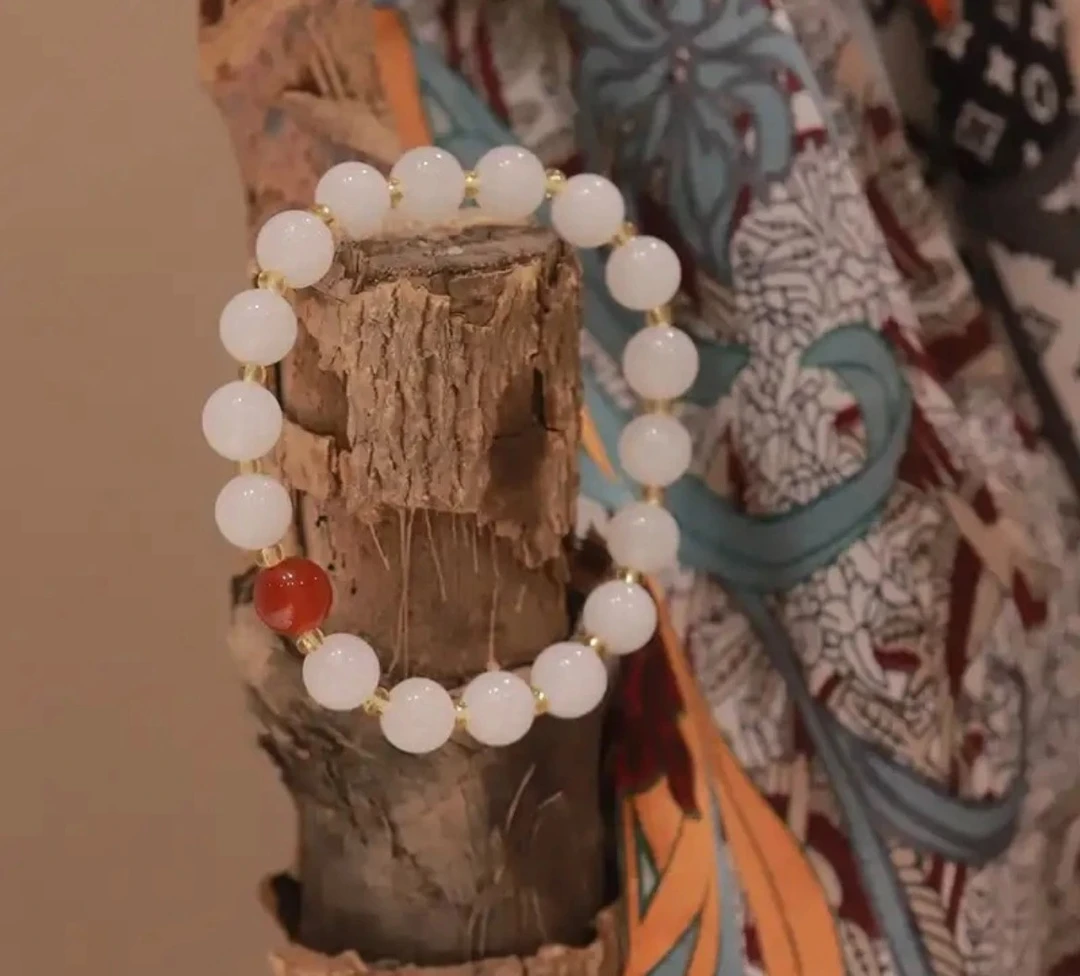 【工厂补贴】新疆金丝玉转运珠手串8mm简约 多样性发其一【C51】