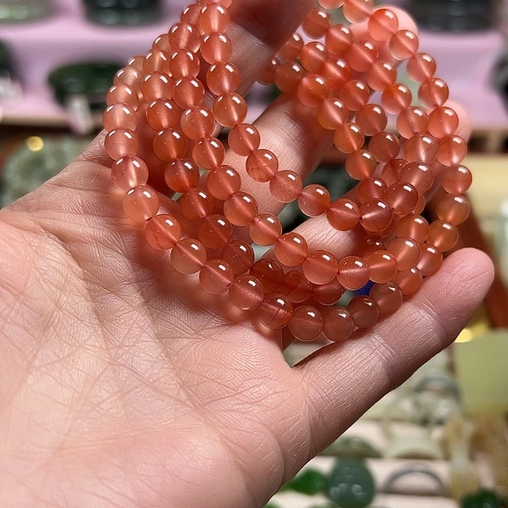 南红玛瑙合金手链