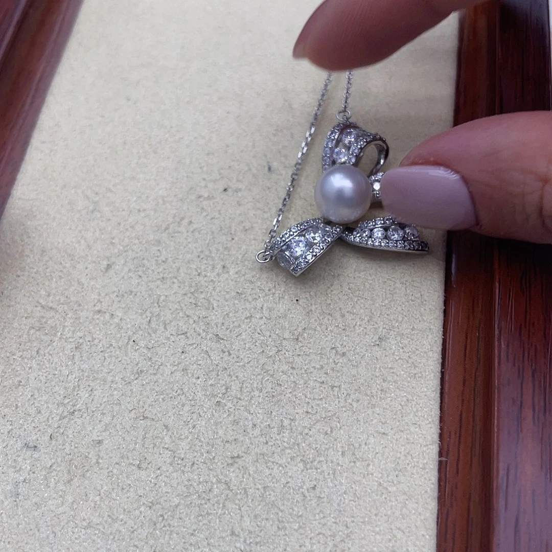 耳饰海水珍珠银S925镶嵌