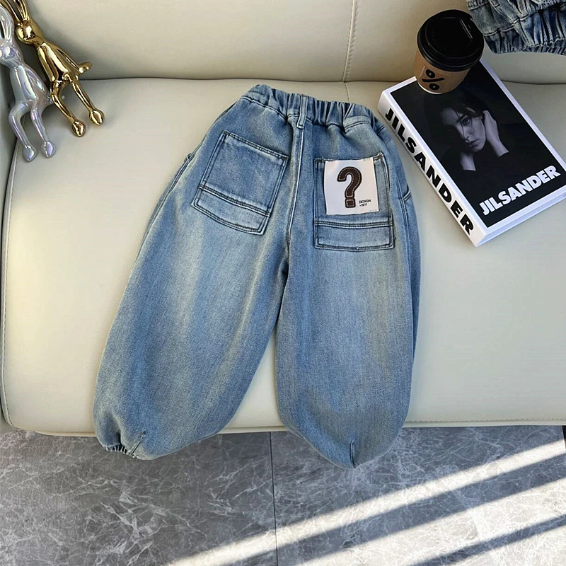 男童春秋装牛仔裤子新款宝宝洋气儿童休闲裤中小童韩版长裤潮童装