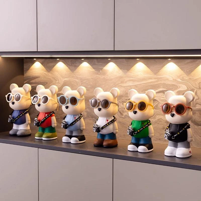 德国暴力熊客厅摆件轻奢高档家居电视柜酒柜装饰品乔迁新居礼物