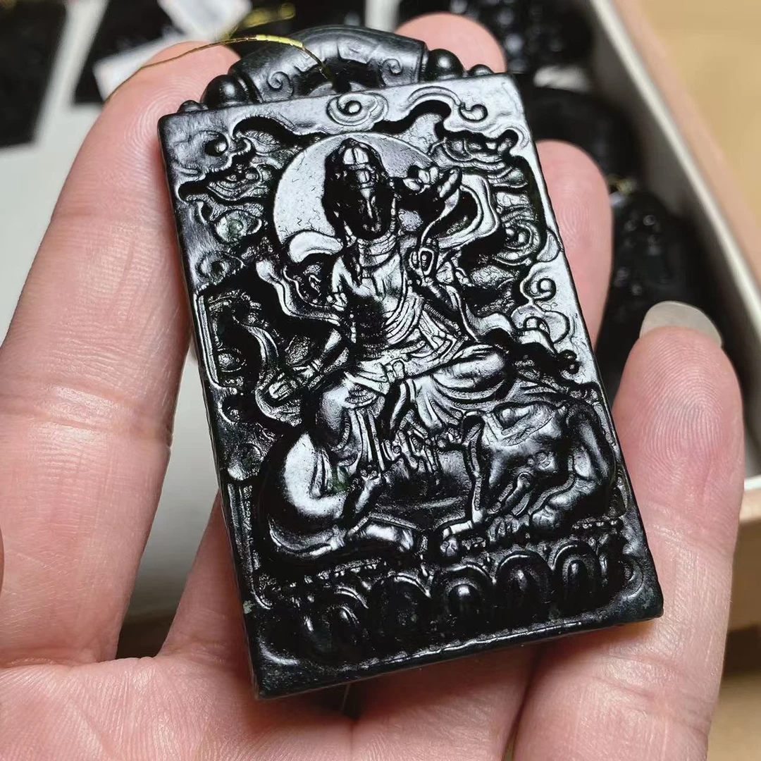 天然缅料a货 普贤挂件382