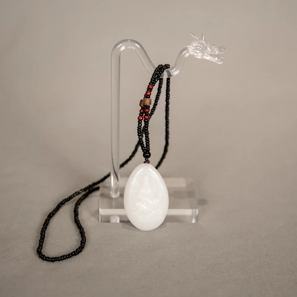 和田玉雕刻观音吊坠ZZ13119