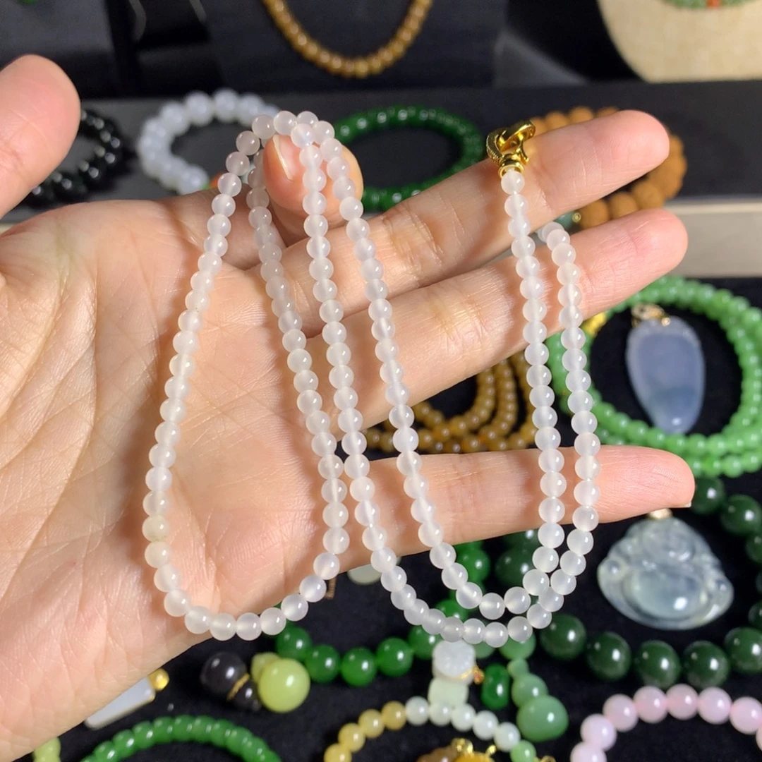 和田玉未镶嵌手链