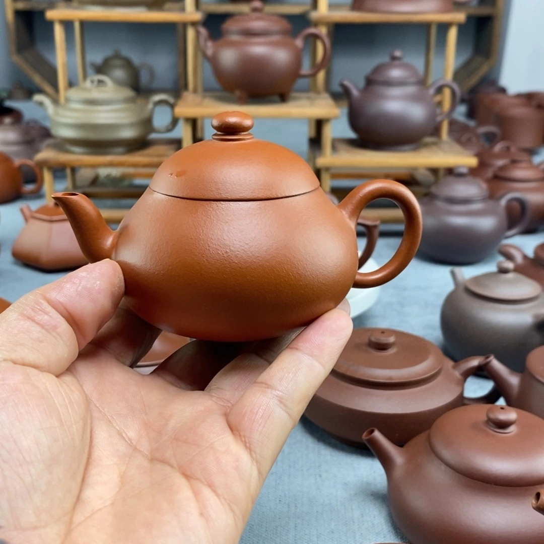 紫砂茶壶朱泥梨型壶