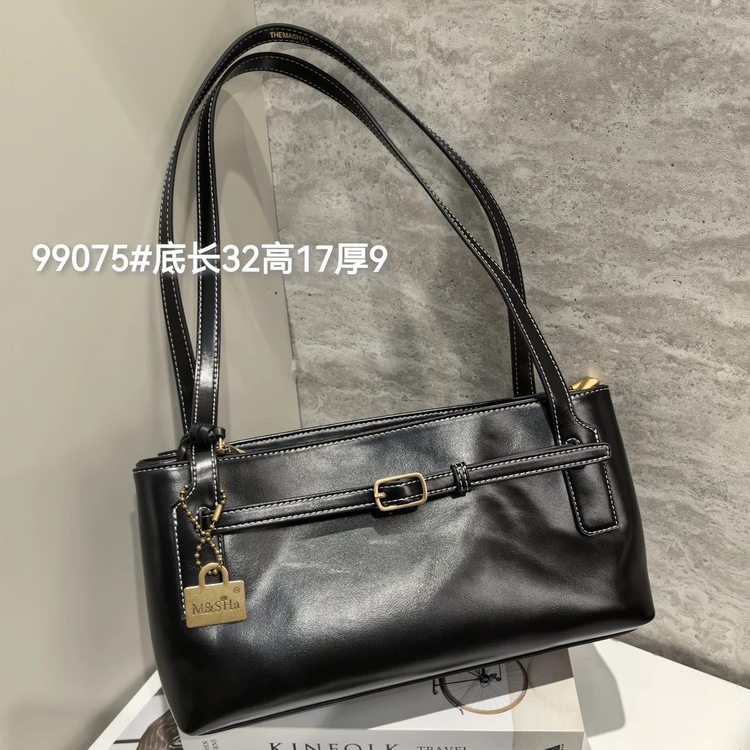 【BOBO优选】玛莎99075# 小众腋下包时尚百搭单肩斜挎包法棍包女