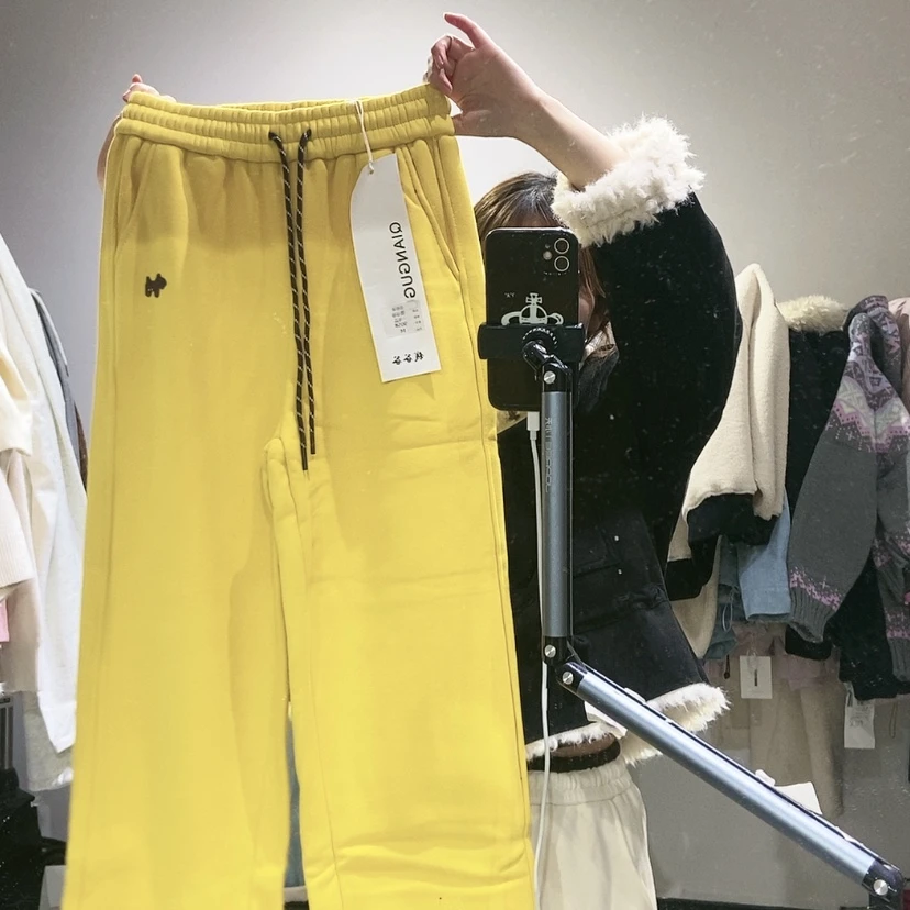 【闪购商品】黄色裤子m